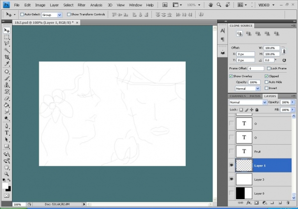 Creation of Adam,Eve & The Forbidden Fruit: Step 1